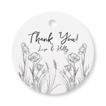 Geïllustreerde Wildflowers bruiloft uitnodigingen