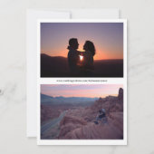 Geïllustreerde woestijncactus foto save the date (Achterkant)