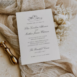 Geïllustreerde zwanen grillige bruiloft kaart