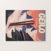 Geilo Noorwegen mooie skiposter. Legpuzzel (Horizontaal)