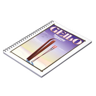 Geilo, Noorwegen ski reisposter Notitieboek