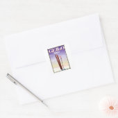 Geilo, Noorwegen ski reisposter Vierkante Sticker (Envelop)