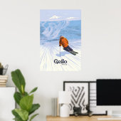 Geilo Noorwegen Skigebied Reisposter Poster (Thuiskantoor)