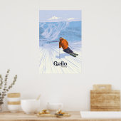 Geilo Noorwegen Skigebied Reisposter Poster (Keuken)