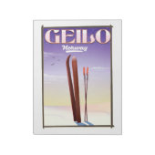 Geilo, Noorwegen skiposter Notitieblok (Linkerzijde)