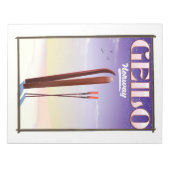 Geilo, Noorwegen skiposter Notitieblok (Voorkant)