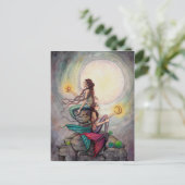 Geimini Zeemeerminnen Ansichtkaart Fantasie Kunst Briefkaart (Staand voorkant)