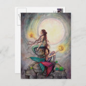 Geimini Zeemeerminnen Briefkaart Fantasy Art (Voorkant / Achterkant)