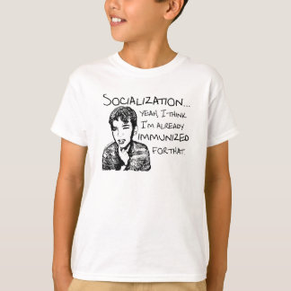 Geïmpliceerd voor socialisatie t-shirt