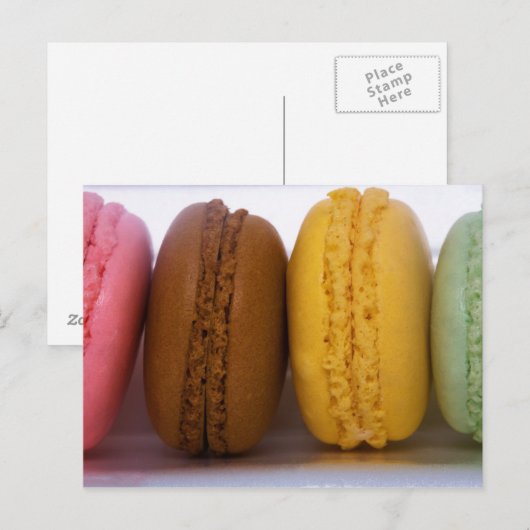 Geïmporteerde gourmet Franse macarons Briefkaart (Voorkant / Achterkant)