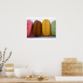 Geïmporteerde gourmet Franse macarons Poster (Keuken)
