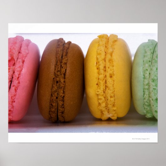 Geïmporteerde gourmet Franse macarons Poster (Voorkant)