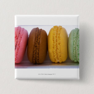 Geïmporteerde gourmet Franse macarons Vierkante Button 5,1 Cm