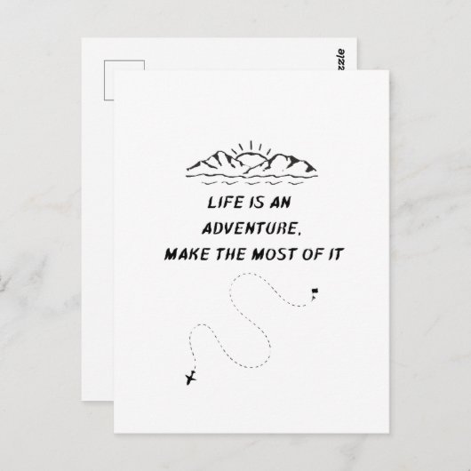 Geïndiceerde Postale kaart (Voorkant / Achterkant)