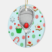 geïndividualiseerde lacrosse goalie collectibel keramisch ornament (Links)