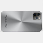 Geïndividualiseerde naam van geborsteld metaal Case-Mate iPhone case (Achterkant (horizontaal))