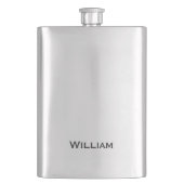 Geïndividualiseerde naam van geborsteld metaal flacon (Voorkant)