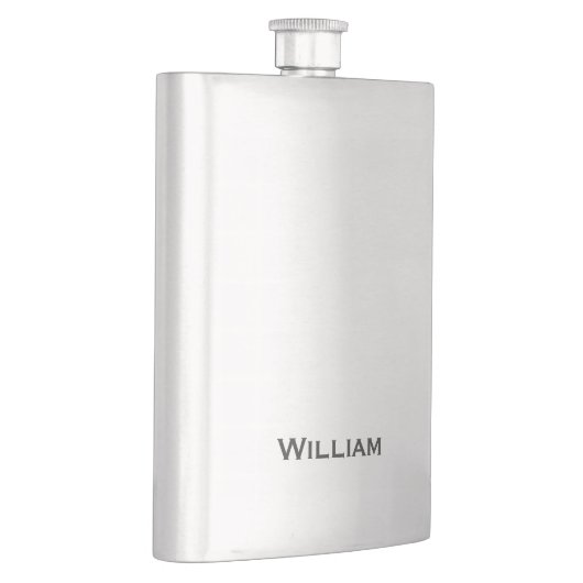 Geïndividualiseerde naam van geborsteld metaal flacon (Rechts)
