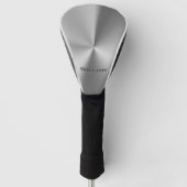 Geïndividualiseerde naam van geborsteld metaal golfheadcover (Voorkant)