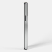 Geïndividualiseerde naam van geborsteld metaal iPhone hoesje (Rechterkant)