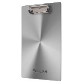 Geïndividualiseerde naam van geborsteld metaal klembord (Links)