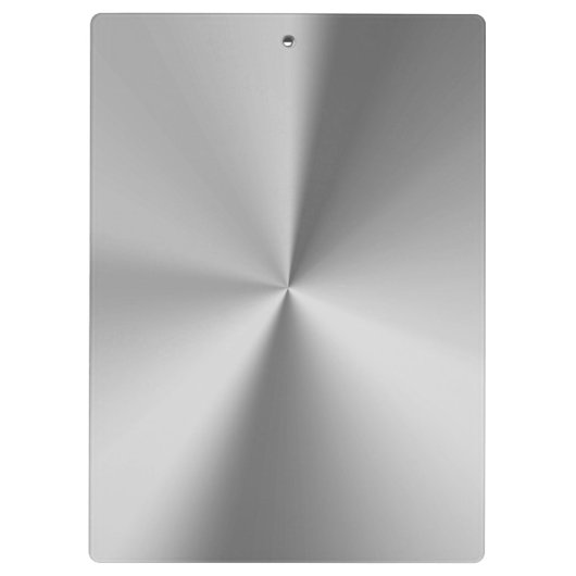 Geïndividualiseerde naam van geborsteld metaal klembord (Achterkant)