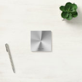 Geïndividualiseerde naam van geborsteld metaal post-it® notes (Kantoor)