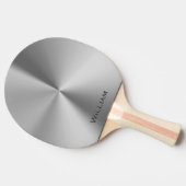 Geïndividualiseerde naam van geborsteld metaal tafeltennisbatje (Zijkant)
