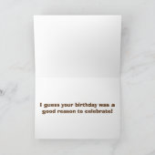 GEÏNEBRIEERDE DOG CELEBRATED UW BIRTHDAAG KAART (Binnen)