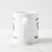 Geïnfecteerd met blauw-keelkoorts grote koffiekop (Achterkant)