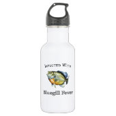 Geïnfecteerd met blauw-keelkoorts waterfles  (Voorkant)