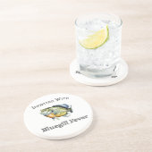 Geïnfecteerd met blauw-keelkoorts zandsteen onderzetter (Zijkant)