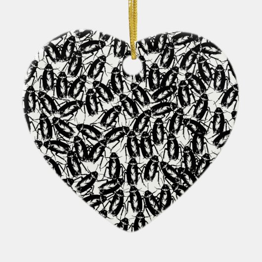 Geïnfecteerd met Cockroaches Keramisch Ornament (Voorkant)