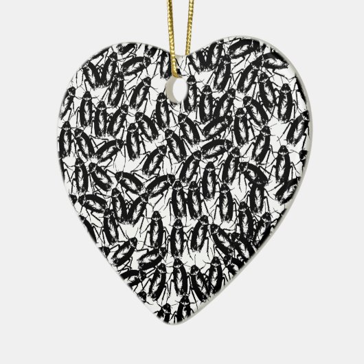 Geïnfecteerd met Cockroaches Keramisch Ornament (Links)