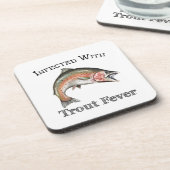 Geïnfecteerd met forelkoorts bier onderzetter (Linkerzijde)