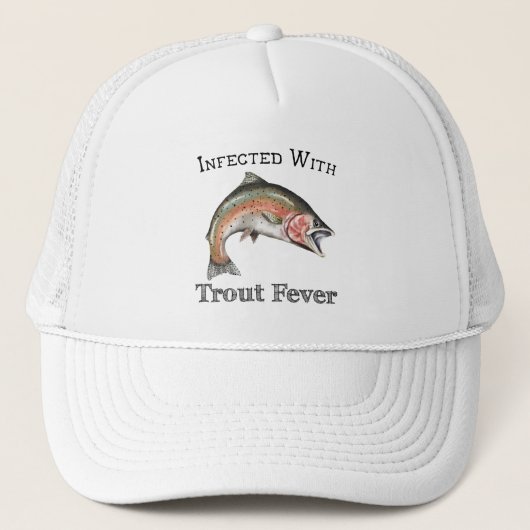 Geïnfecteerd met forelkoorts trucker pet (Voorkant)