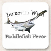 Geïnfecteerd met paddlefish koorts bier onderzetter (Voorkant)