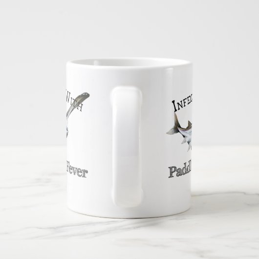 Geïnfecteerd met paddlefish koorts grote koffiekop (Achterkant)