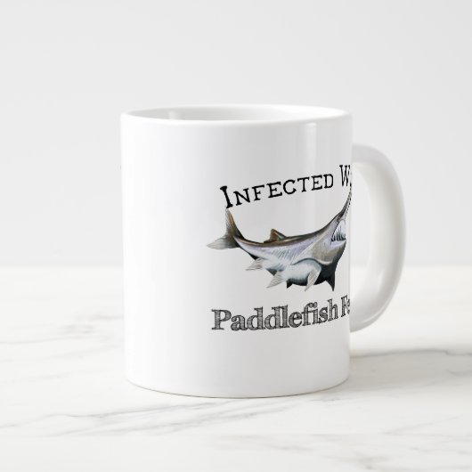 Geïnfecteerd met paddlefish koorts grote koffiekop (Voorkant rechts)