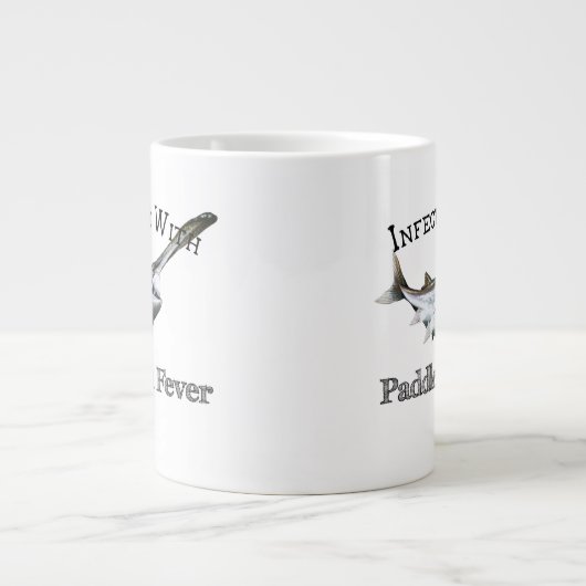Geïnfecteerd met paddlefish koorts grote koffiekop (Voorkant)