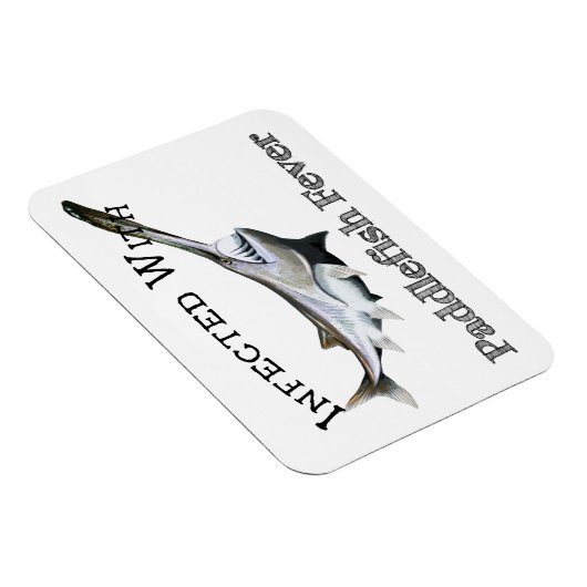 Geïnfecteerd met paddlefish koorts magneet (Rechterzijde)
