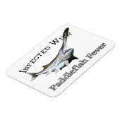 Geïnfecteerd met paddlefish koorts magneet (Linkerzijde)