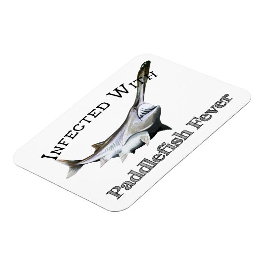 Geïnfecteerd met paddlefish koorts magneet (Linkerzijde)