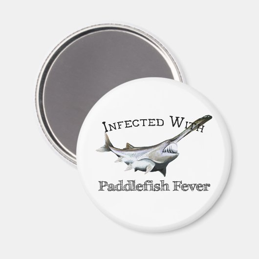 Geïnfecteerd met paddlefish koorts magneet (Voorkant / Achterkant)