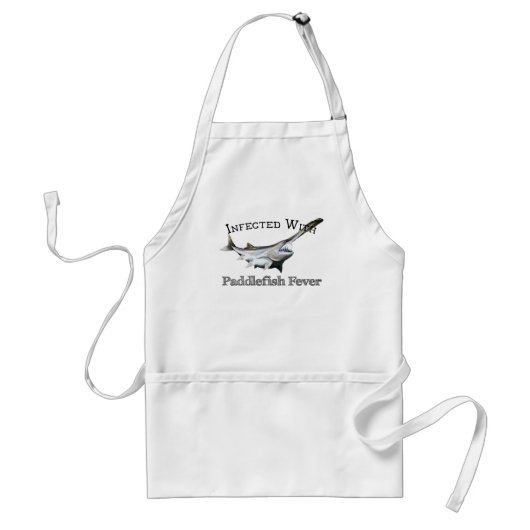 Geïnfecteerd met paddlefish koorts standaard schort (Voorkant)