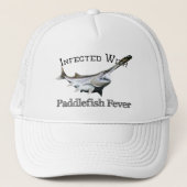 Geïnfecteerd met paddlefish koorts trucker pet (Voorkant)