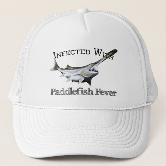 Geïnfecteerd met paddlefish koorts trucker pet (Voorkant)