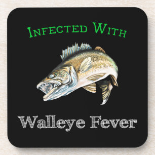 Geïnfecteerd met walleye koorts bier onderzetter