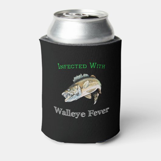 Geïnfecteerd met walleye koorts blikjeskoeler (Blikje Achterkant)