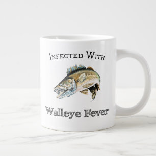 Geïnfecteerd met walleye koorts grote koffiekop